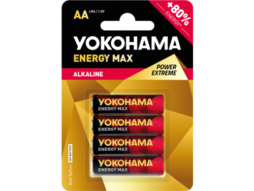 Baterie Yokohama Energy Star AA LR06 Alkaliczne - 4 sztuki na blistrze