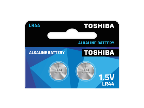 Baterie Toshiba LR44 Alkaliczne - 2 sztuki na blistrze